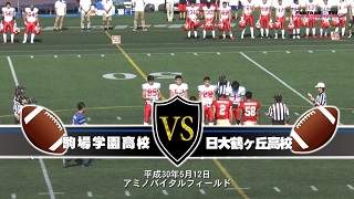 【DVD2枚組】2018東京都高校アメリカンフットボール春季大会3位決定戦 駒場学園高校vs日本大学鶴ヶ丘高校